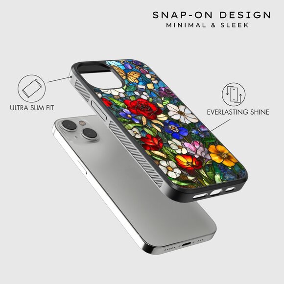 Floral Phone Cover – iPhone 16, 15 Pro, 14, Galaxy S25, S24, S24 Ultra, Pixel 9 - Picture 4 of 9